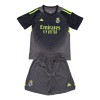 Officiële Voetbalshirt + Korte Broek Doelman Real Madrid 2025-26 Zwarte - Kids